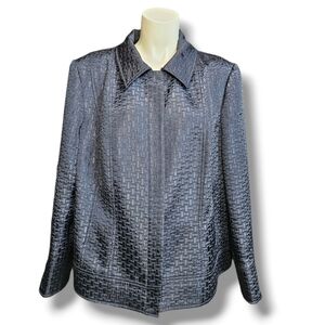 ALFANI shiny textured jacket.